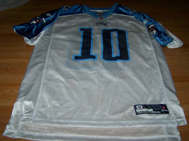 Youth Size Large 14-16 Tennessee Titans #10 Young Football Jersey White Blue EUC - £19.18 GBP