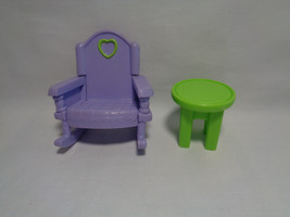Fisher Price Loving Family Dollhouse Child Lavender Rocking Chair Replac... - $3.90