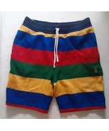 Ralph Lauren Polo Shorts Mens Large Colorblock Sweatshorts Preppy Casual... - £23.59 GBP