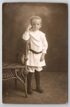 RPPC Edwardian Boy Little Horace Wink Studio Photo Postcard J23 - £10.20 GBP