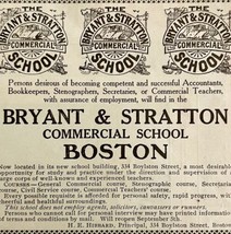 1916 Bryant and Stratton Commercial School Advertisement University DWMYC4 - £14.02 GBP