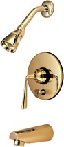 6-Inch Spout Reach, Polished Brass, Silver Sage Tub And Shower Faucet From - $365.96