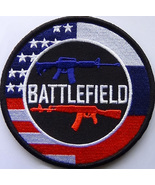 Battlefield Game Patch Embroidered USA vsRussia 3.5&quot; round Hook and Loop... - £6.26 GBP