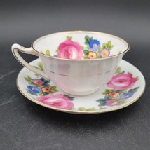 Antique Paragon PAR54 Tea Cup Saucer Bone China Cabbage Rose Numbered READ - £58.07 GBP
