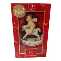 Lenox Babys First Christmas Ornament Holiday 2017 Winnie The Pooh Rocking Horse - $32.66