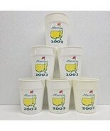 Set Of 2002 Augusta Masters Golf Tournament 6 Souvenir Plastic Cups - $815.39 MXN
