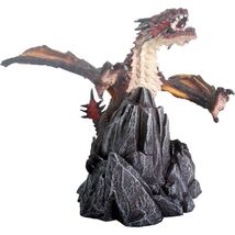 Fiero Dragon Standing on Rock Statue Figurine Mythical Fantasy Decoratio... - $40.98