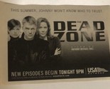 Dead Zone NBC Print Ad Anthony Michael Hall TPA4 - £4.72 GBP