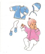Kwik Sew Infant Baby Fleece Jacket Ear Flap Hat String Mittens Pattern N... - €10,17 EUR