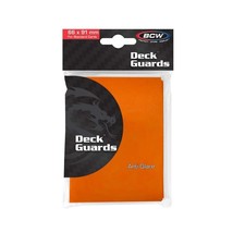100 BCW Deck Guard - Double Matte - Orange - $18.24