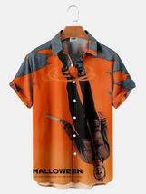 Halloween Jason Voorhees Friday 13th horror killer boogieman orange shirt men - £19.66 GBP