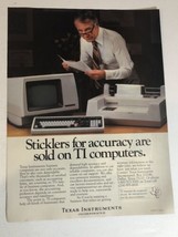 1982 Texas Instruments Computer Vintage Print Ad Advertisement pa15 - £5.51 GBP