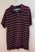 Vintage Aéropostale Men&#39;s Slim Fit Polo Shirt XL Purple &amp; Gold 100% Cotton Pique - £8.35 GBP