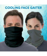 Lot Of 50 pack of 2 Arctic Cool Unisex Cooling Face Gaiter, Black\Gray - £88.90 GBP