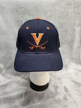 Virginia Cavaliers Cap Zephyr Fitted Size 6 7/8 ZH Navy Hat NCAA - £7.46 GBP
