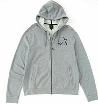 Armani Exchange A|X Mens Full Zip Logo Gray Cotton Hooded Jacket Hoodie XL - £40.92 GBP