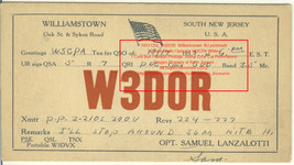 1933 Vintage Postcard Oper Lazalotti Qsl W3DOR 1 Cent Ben Franklin Green Stamp - £655.89 GBP