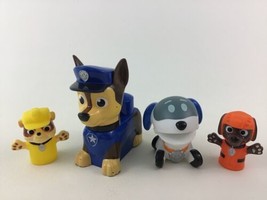 Paw Patrol Rescue Finger Puppets Zuma Rubble Robo Pup Chase 4pc Lot Spin Master  - £10.01 GBP