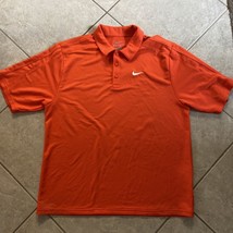 NIKE (DRI-FIT) Men&#39;s Orange Polo Shirt size medium - £14.20 GBP