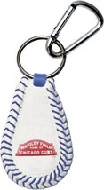 MLB Wrigley Field Genuine Leather Seamed Keychain with Carabiner by Game... - £18.75 GBP