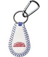 MLB Wrigley Field Genuine Leather Seamed Keychain with Carabiner by Game... - £18.87 GBP