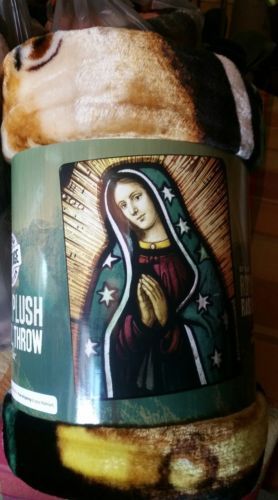 Blessed Mary American Heritage Woodland Royal Plush Raschel Throw blanket - $30.00