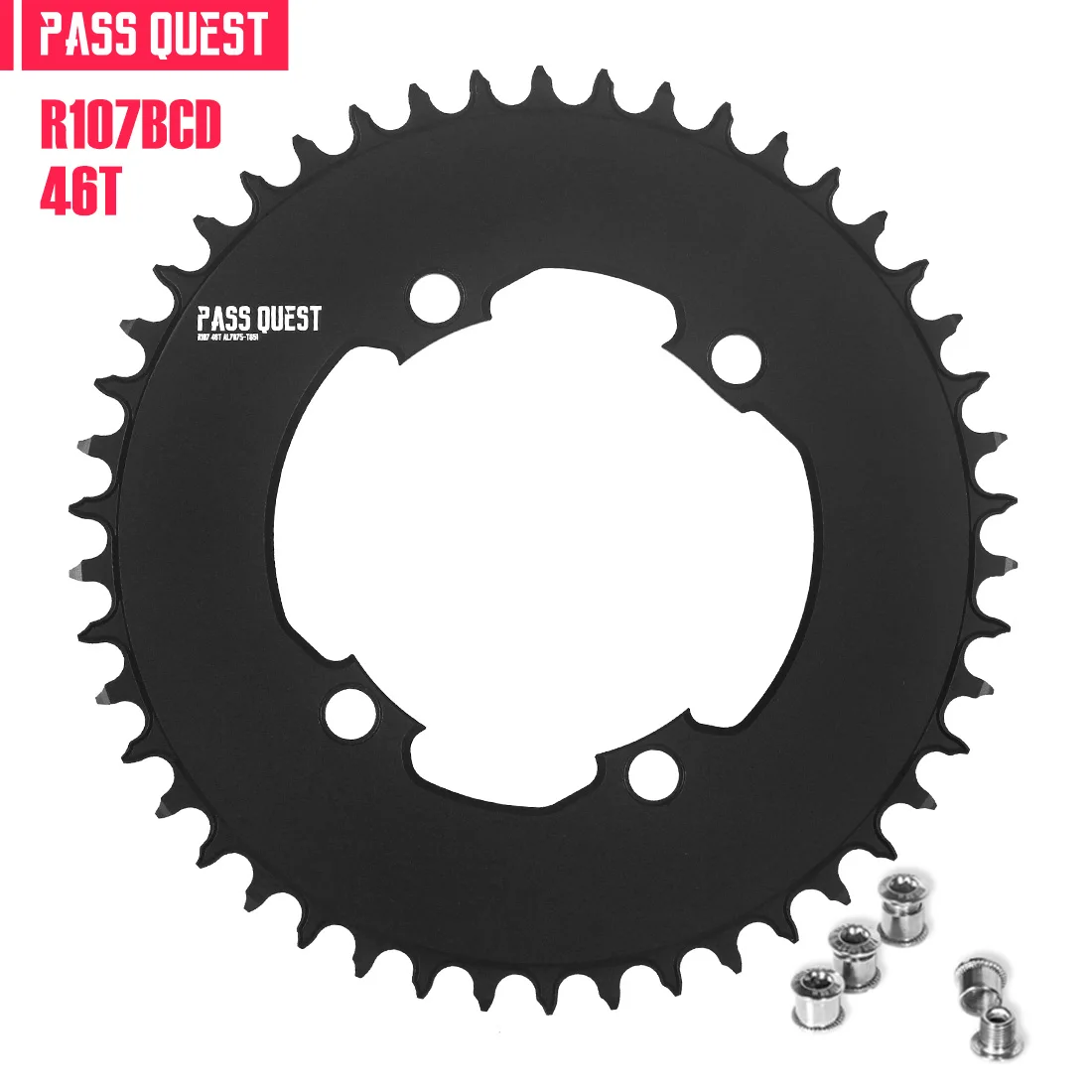 P QUEST Round Chainring R 107BCD for s rival crankset 107 bcd MTB Mountain bike  - £177.85 GBP