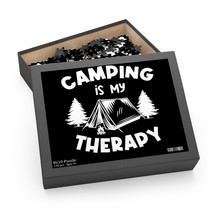 Camping Therapy Jigsaw Puzzle Nature Tent Fire Adventure Chipboard 120/252/500 P - £20.58 GBP+