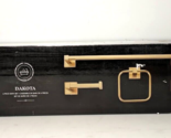 Globe Electric Dakota 4-Piece Matte Brass Bath Hardware Accessory Set Ki... - £24.53 GBP