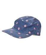 Hollister Blue 5 Panel Hat Aztec Tribal Southwestern Snapback Cap - £13.90 GBP