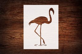 Reusable Pink Flamingo Bird Stencil 8.5&quot; x 11&quot; - Custom, Vibrant Design ... - $14.69