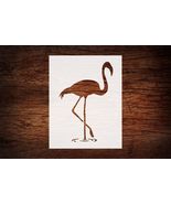 Reusable Pink Flamingo Bird Stencil 8.5&quot; x 11&quot; - Custom, Vibrant Design ... - $20.09 CAD