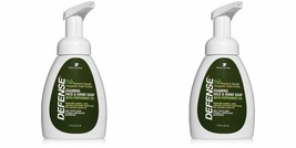 Defense Soap | Peppermint | 2 Pack | Foaming Face &amp; Hand Soap 7.5 Oz W Tea Tree - £18.37 GBP