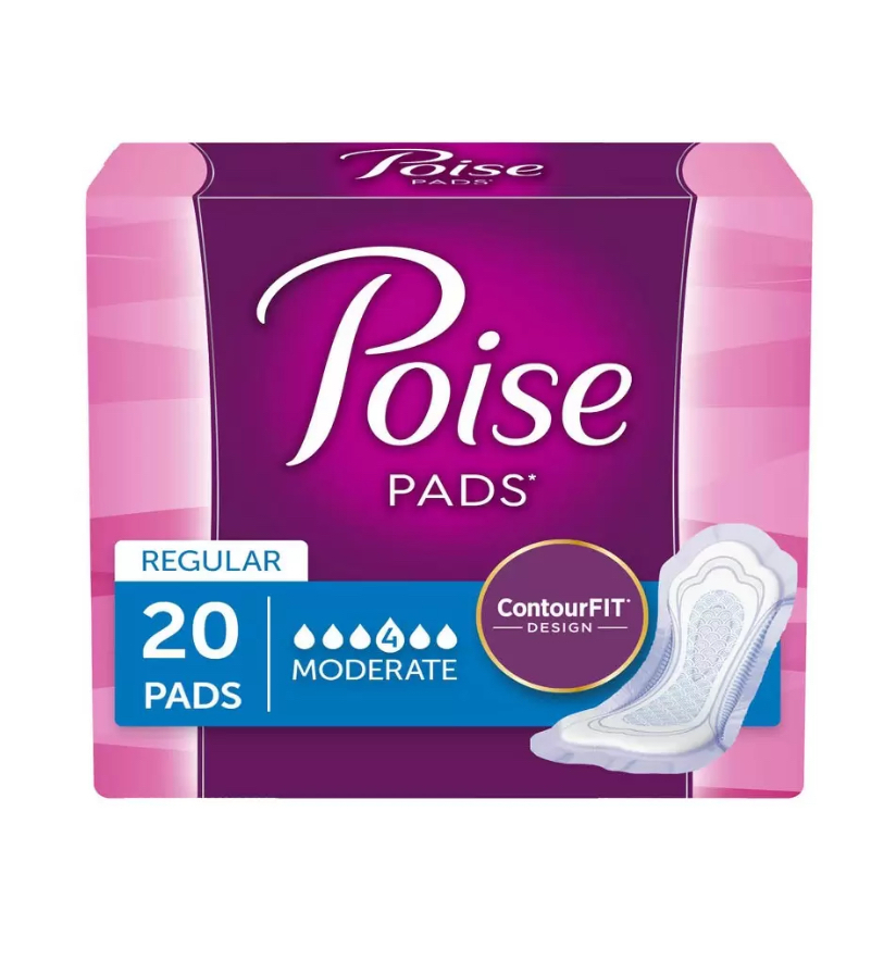 Poise Incontinence Pads, Moderate Absorbency Regular Length - 20 Count - $11.69