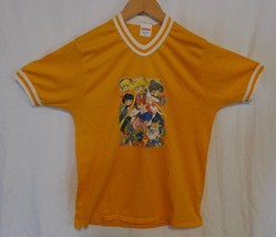 Fab Knit Sailor Moon Iron On Anime Cartoon Yellow Jersey Style T-Shirt Size XL - £23.44 GBP