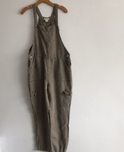 Artisan NY Linen Jumpsuit Womens M Brown Overalls Wide Leg Causal Hipste... - $21.09