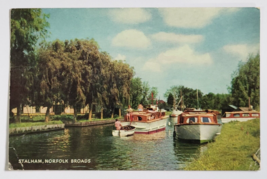 STALHAM NORFOLK BROADS POSTCARD VINTAGE RETRO STAMPED AND DATED QUEEN EL... - £9.38 GBP