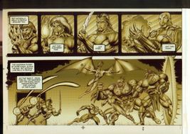 MALIBU COMICS lot of (2) different Color Acetate Separation Comic Art pages - $24.74