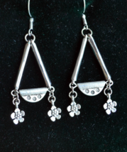 Tribal earrings, triangular earrings, Tribal Earrings, Boho earrings (E553) - £16.07 GBP