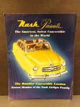 Nash Presents the Smartest, Safest Convertible in the World Sales Brochu... - $67.48