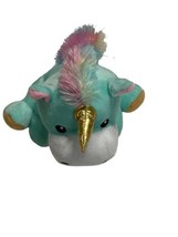 Burton &amp; Burton Unicorn Plush 8&quot; Security Lovey Rainbow Toy Gold Horn - $9.00