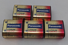 5 New Genuine Panasonic CRP2, EL223, K223LA, 6VLithium Battery Exp 03-20... - $17.99