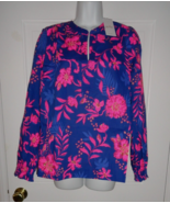 NWT LILLY PULITZER BLUE MED NEVER ENDING SUMMER COULTER LONG SLEEVE TOP XXL - $123.76 CAD