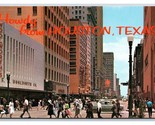 Main Street View Woolworths Howdy From Houston Texas TX UNP Chrome Postc... - £3.13 GBP