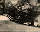 Battleground and North Bridge Concord Massachusetts MA 1940s Litho Postc... - $2.92