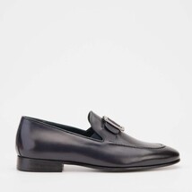 The Astoria Navy Buffalo Leather Men’s Loafer image 8