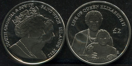 SGSSI. 2 Pounds. 2012 (Coin KM#52. Unc) Queen Mother and Princess Elizabeth - £11.84 GBP