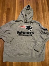 New England Patriots Super Bowl XLIX Nike Hoodie Grey Size 2XL Mens Pullover  - £18.49 GBP