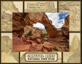 Capitol Reef National Park Utah Laser Engraved Wood Picture Frame Landscape (5 x - $30.99