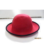 Betmar Street Smart Bright Red Hat Wool Made In USA Church Or Fashion - £16.07 GBP